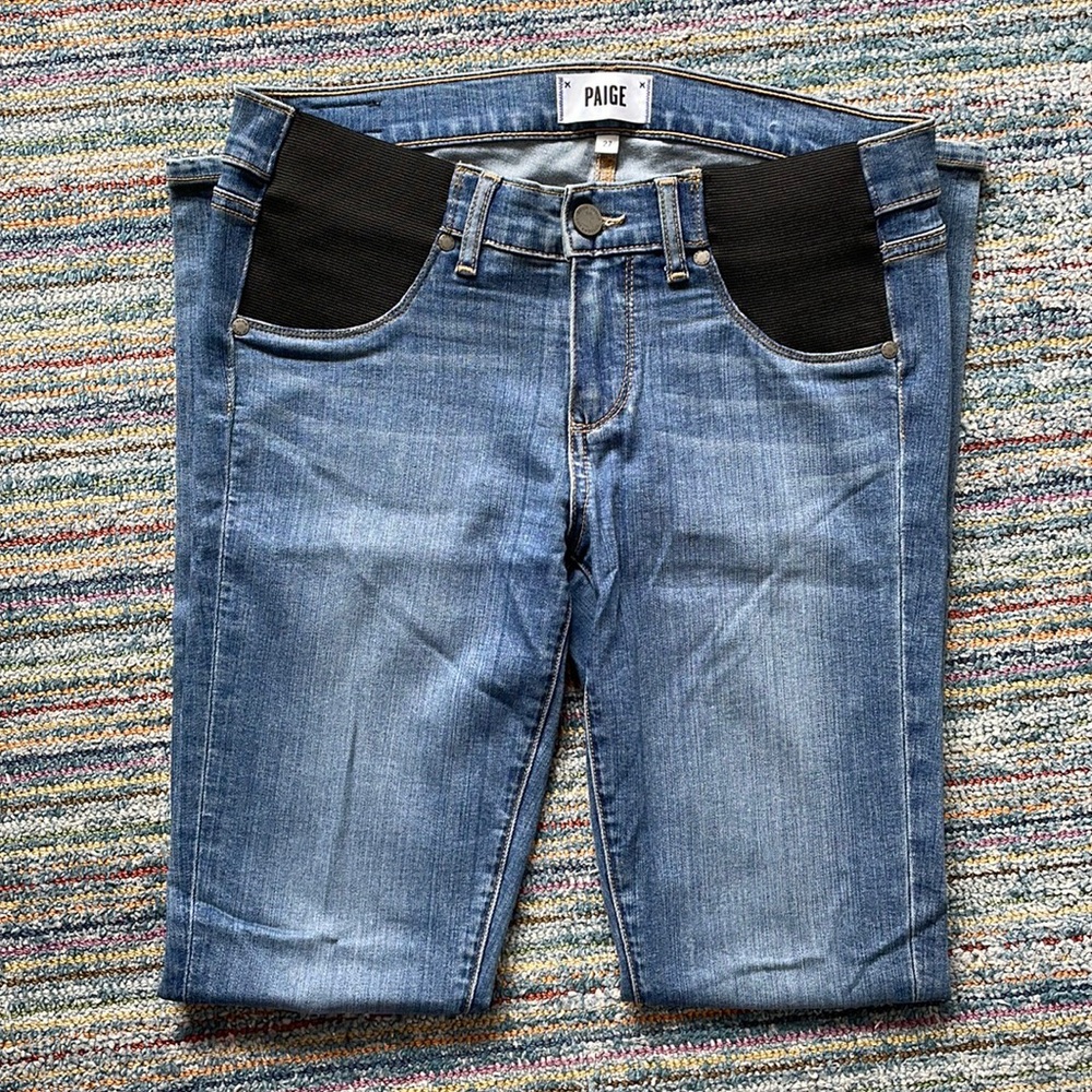 Paige Side Panel Maternity Jeans